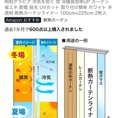 断熱カーテン ロング ②の画像