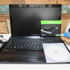 美品！メモリ8GB+新品480GB SSD◇最新windows11ノートPC◇快適！高速起動&webカメラ付き◇年賀状作成OK◇高性能core i3◇NEC VK24L-F/office/無線LAN/15.6型ワイド/N169の画像