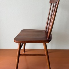 ダイニングチェア2脚セット(ブラウン)　の画像