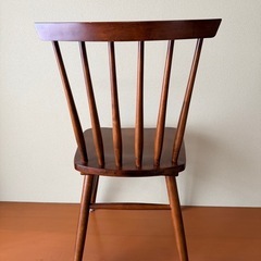 ダイニングチェア2脚セット(ブラウン)　の画像