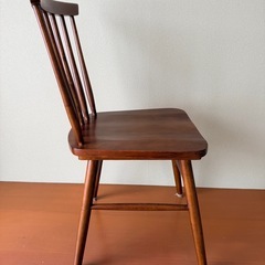 ダイニングチェア2脚セット(ブラウン)　の画像