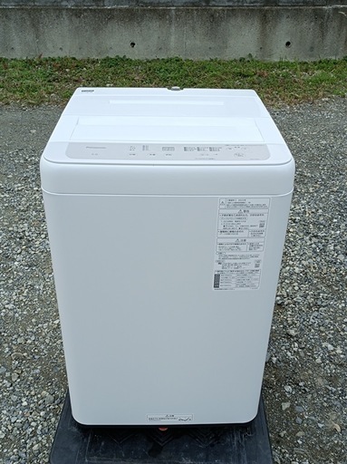 [八6460] パナソニック  2023年製  全自動電気洗濯機  5.0kg  NA-F5B2  外形寸法  幅562㎜  奥行572㎜  高さ880㎜