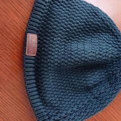 ニット帽子(ネイビー)の画像