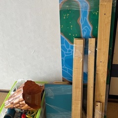 木製汽車レール、プレイテーブルセットの画像