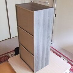 カラーボックス　3段の画像