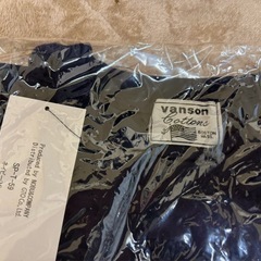 VANSON コットン Tシャツ Mサイズ 未開封　ネイビーの画像