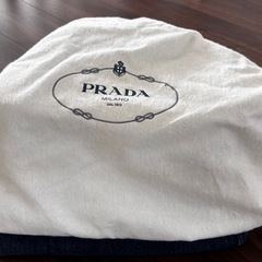 PRADA カナパ デニム トートバッグ ネイビーの画像
