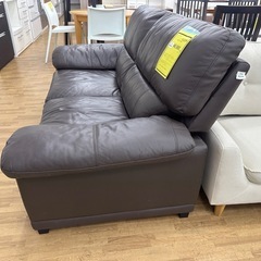 【ドリーム川西店御来店限定】☆ジモティー見たよ♪割引☆2Pソファ　こげ茶色　やや使用感あり／クリーニング済み【2125560000034262】の画像