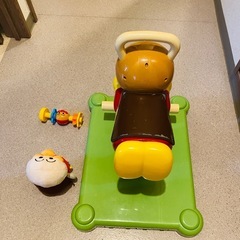 アンパンマン ゆらゆらロッキング➕アンパンマンおもちゃ3点セットの画像