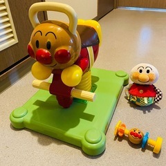 アンパンマン ゆらゆらロッキング➕アンパンマンおもちゃ3点セットの画像