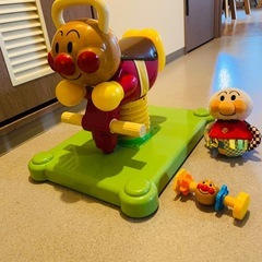 アンパンマン ゆらゆらロッキング➕アンパンマンおもちゃ3点セットの画像