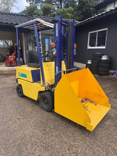 除雪にコマツフォークリフト