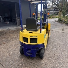 除雪にコマツフォークリフトの画像