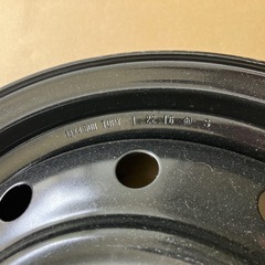 洗浄済み スチールホイール 鉄ホイール 13インチ 13×4.5 PCD100 4H ハブ径Φ54 鉄チンの画像