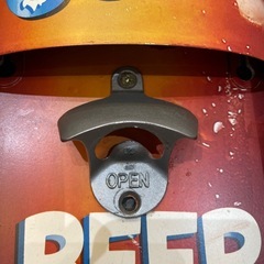 ビール
型壁掛けオープナー 栓抜きの画像