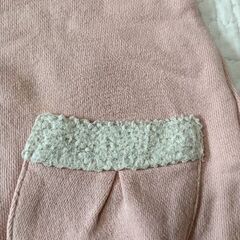 3can4on 90cm ピンク色雪の結晶柄トレーナーの画像