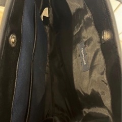 ABAHOUSE（アバハウス）トートバッグ／ネイビー×ブラック／ビジネス・カジュアル兼用の画像