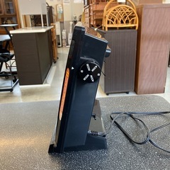 K2511-019 電気ストーブ DS-A8015-BK ブラック 2015年製 通電確認済み キズ汚れ有り　の画像