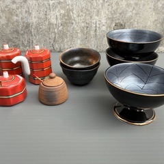 【取引終了】陶器一式　うどん鉢　小鉢　いろいろの画像