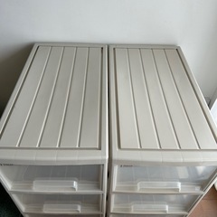 衣装ケース3段　2セットの画像