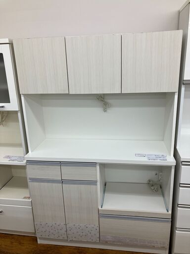 ★リユースのサカイ水戸店★  レンジボード ホワイト H180.5×D44.5×W119 クリーニング済み MT6057