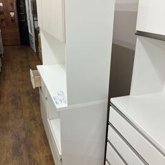 ★リユースのサカイ水戸店★  レンジボード ホワイト H180.5×D44.5×W119 クリーニング済み MT6057の画像