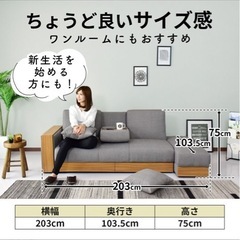 「決定」ソファーベッド ソファー 3人掛け ソファベッド  の画像