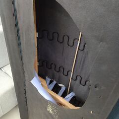 ★リユースのサカイ日立店★HJ8183  2人掛けソファ ダークブルー H68×D64×W133.5 クリーニング済み の画像