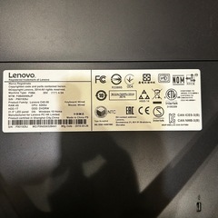 モニター　Lenovo レノボの画像