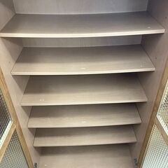 ★リユースのサカイ水戸店★  食器棚 ブラウン H148×D44×W80.5 クリーニング済み MT6059の画像