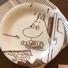 未使用ムーミン皿とカップの画像