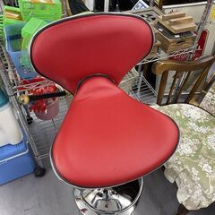 ③複数在庫あり！ ニトリ カウンターチェア マーユH-1290 昇降式 合皮 レッド系 バーチェア ハイチェア 椅子 イス 札幌市手稲区の画像