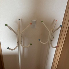 【バラ売可】子供用ハンガーかけ（キッズポールハンガー）２個セットの画像