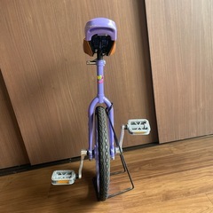 【5〜8歳向け】一輪車　16インチ　パープルの画像