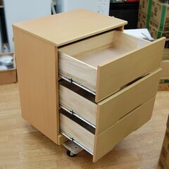 ニトリ 3段 チェスト 幅60×奥行42×高さ70cm ナチュラル系 レール式 サポート60 NITORI 札幌市 清田区 平岡の画像