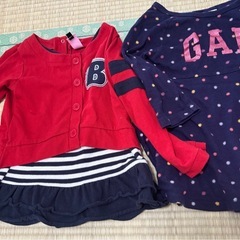 秋冬服・女の子ベビー　長袖ワンピース　80〜100サイズの画像