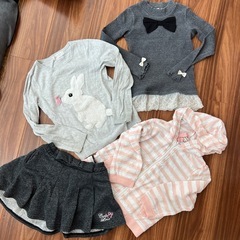 110 120 女の子　長袖　洗い替え　ニット　9着　まとめ売りの画像