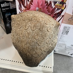 信楽焼 フクロウ　陶器　置物　（ID1530）の画像