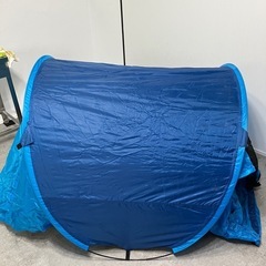 ポップアップテント　アウトドア　キャンプ　バーベキュー　非対面取引可能　折り畳み方分からなくてなりましたの画像
