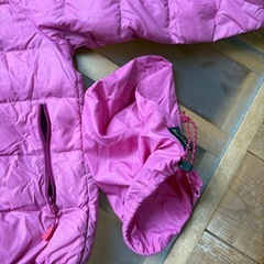 モンベルキッズアウター収納袋付き120センチの画像