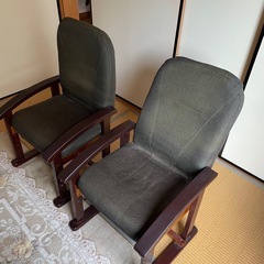 座椅子　二脚セットの画像