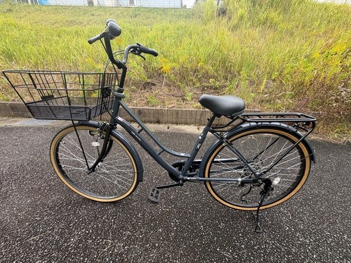 26インチ自転車(カゴと鍵付き)