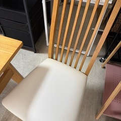 実木　ダイニングテーブル　ベンチ✖︎椅子　食卓の画像