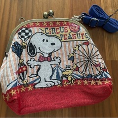 スヌーピー サーカス　がま口ポーチの画像