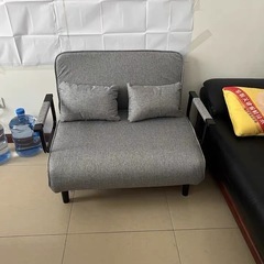 新品　幅80cm　ソファベッド　折りたたみソファ　一人掛けソファの画像