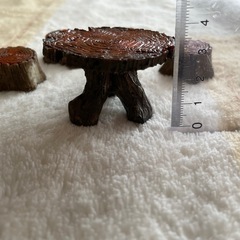 フィギュア用　切り株　テーブル&イスの画像