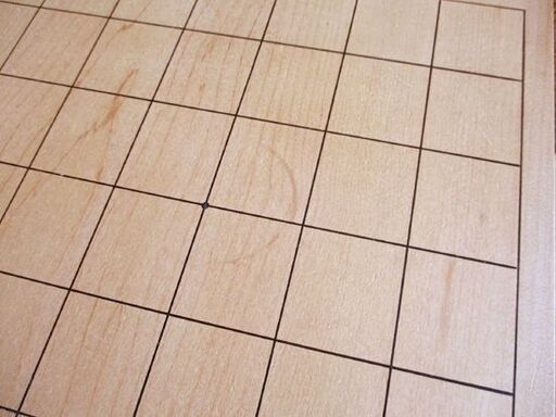 将棋盤 足付き 4.5寸 木製合板 高さ24.5cm 札幌市北区屯田