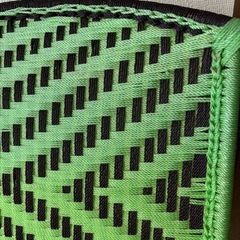 【希少！アフリカンチェアー】グリーン ラウンド　おしゃれの画像