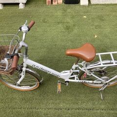 20インチ小学生用自転車(a.n.design works VP20 ホワイト)の画像