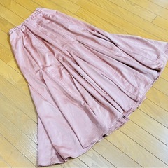 rienda リエンダ　ピンク　ロングスカート　サイズフリー の画像
